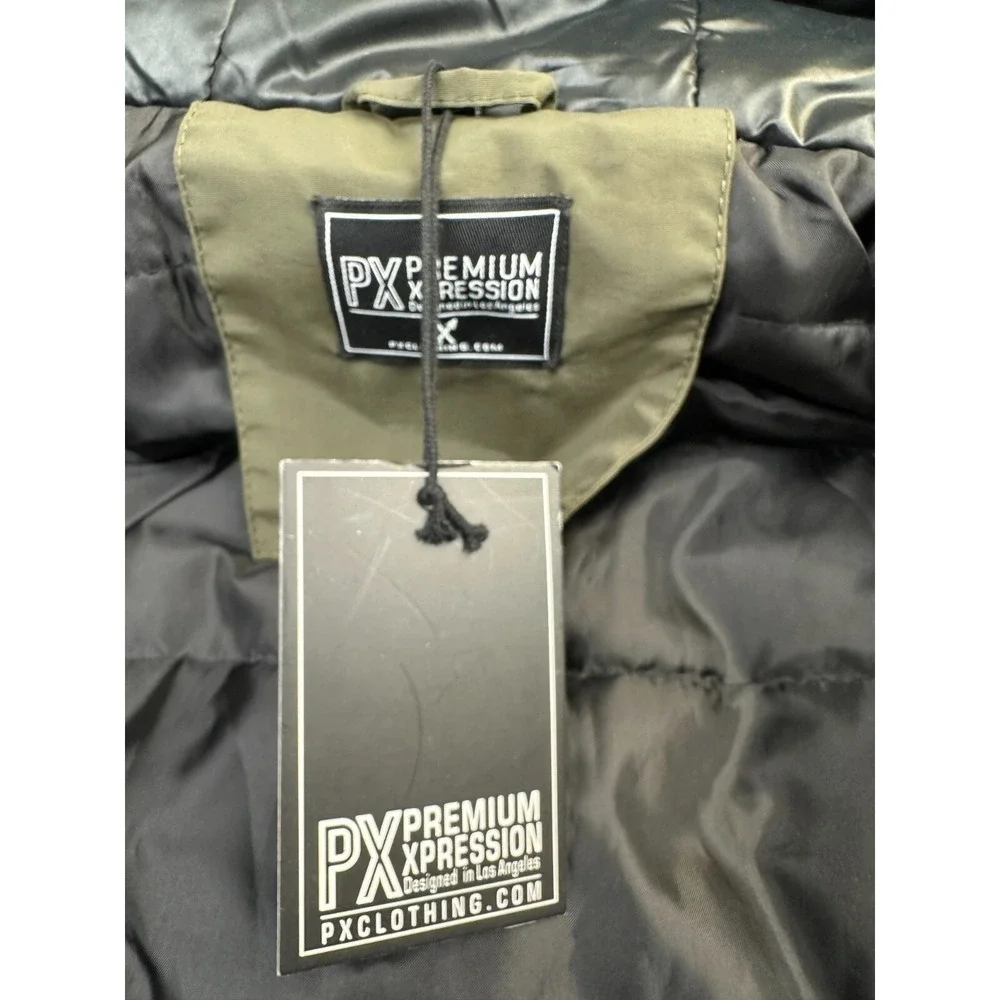 PX Premium xpression Olive  coat‎ Men Size M New Without Tags!